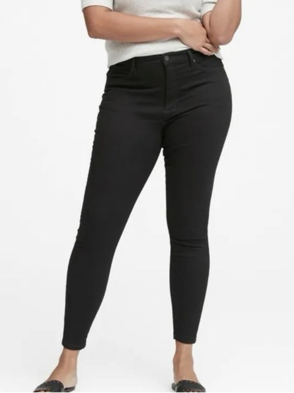 Banana Republic Women's Black High Rise Jegging / Skinny Jeans
